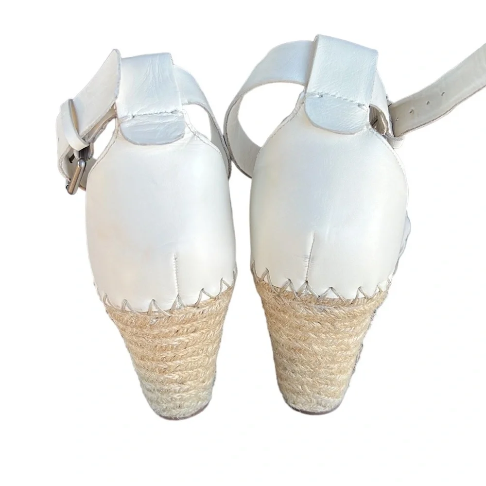 Dolce Vita Cream Braided Espadrille Wedge Sandals